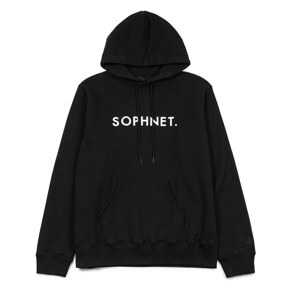 SOPHNET. Logo Pullover Sweat Hoodie | Black