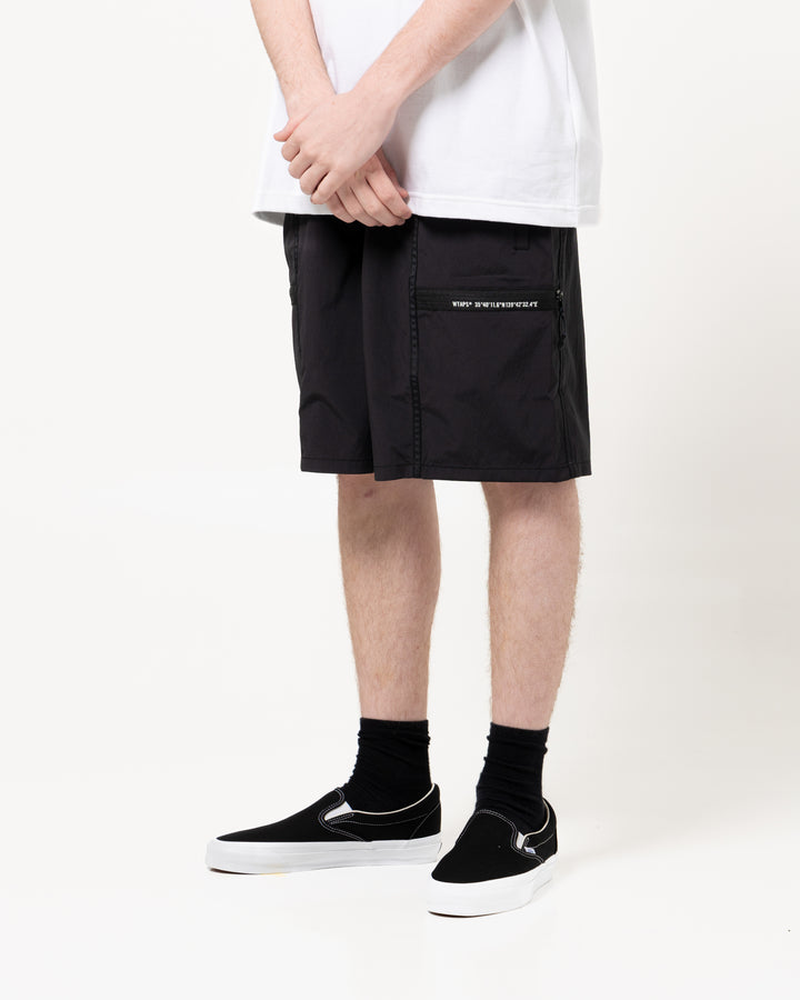 SPSS2001 / SHORTS / POLY. TUSSAH | Black