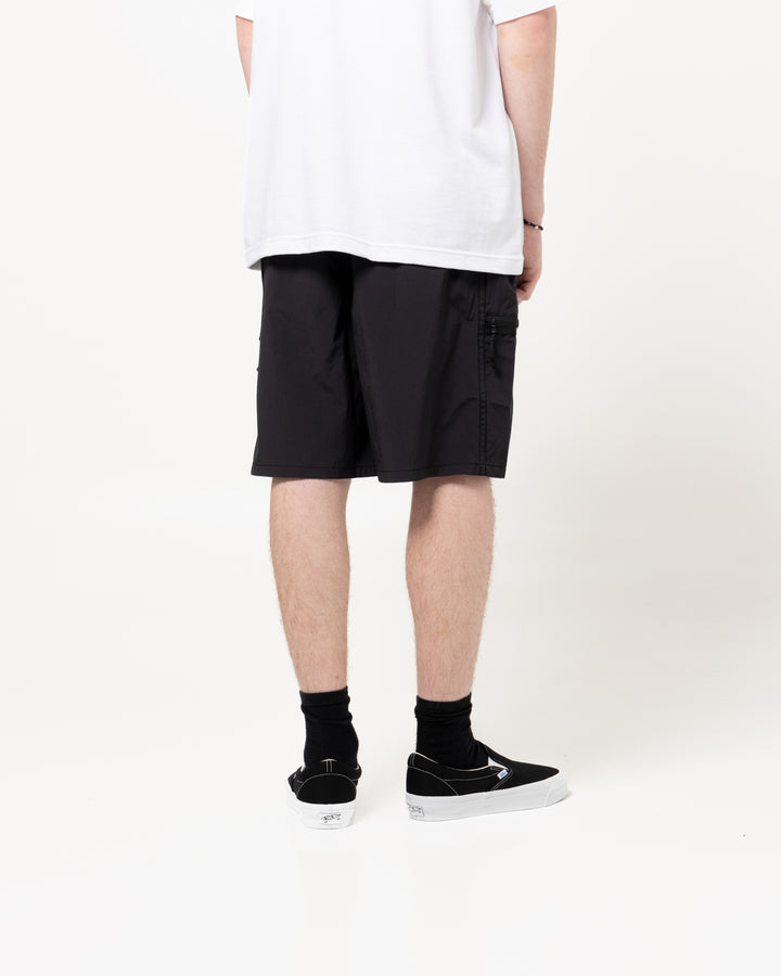 SPSS2001 / SHORTS / POLY. TUSSAH | Black