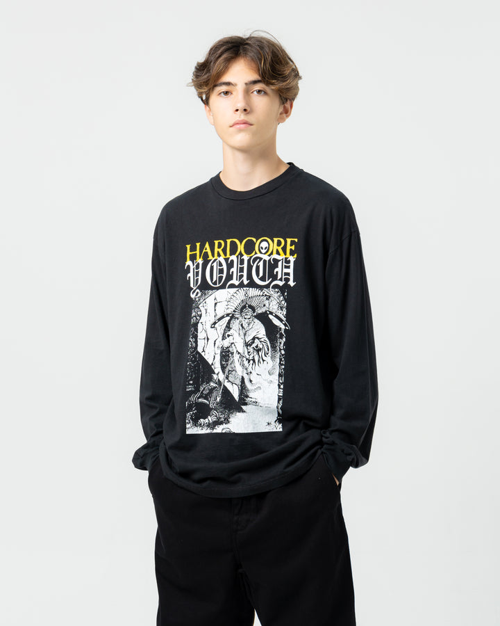 Aged Hardcore Youth L/S Tee | Black