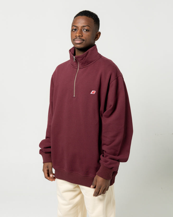 Made in USA Quarter Zip Pullover | Burgundy