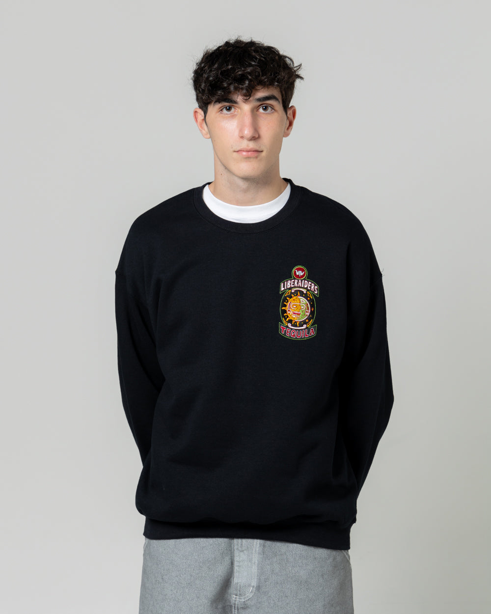 One For The Road Crewneck | Black