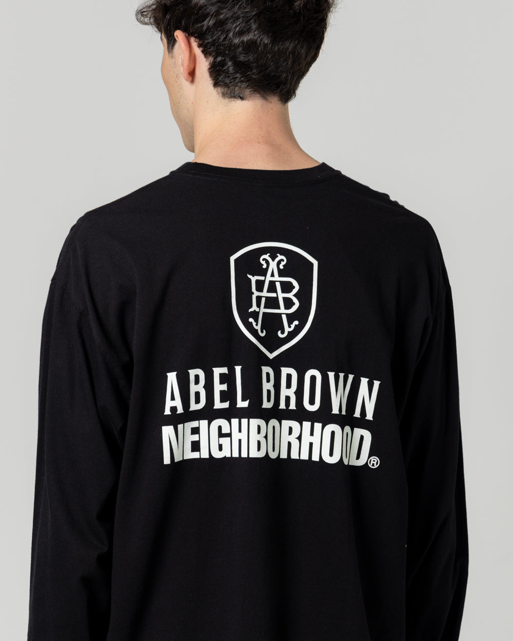 NH. x Abel Brown. LS Tee | Black