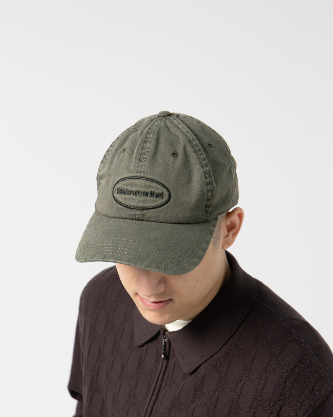 Overdyed E/T-Logo Cap | Khaki