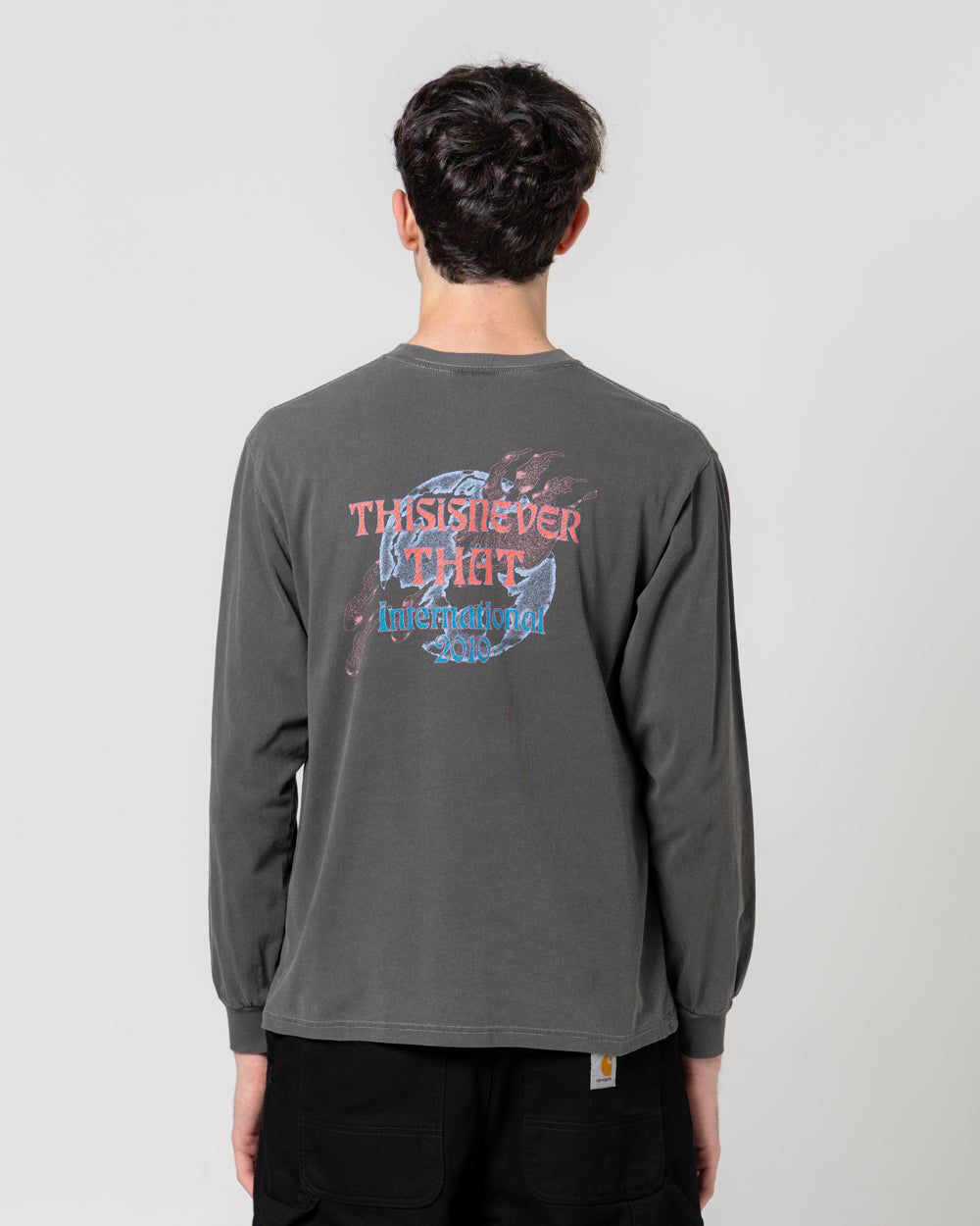 Meteor L/S Tee | Charcoal