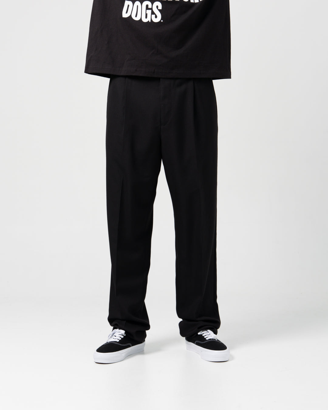 Pleated Trousers | Black