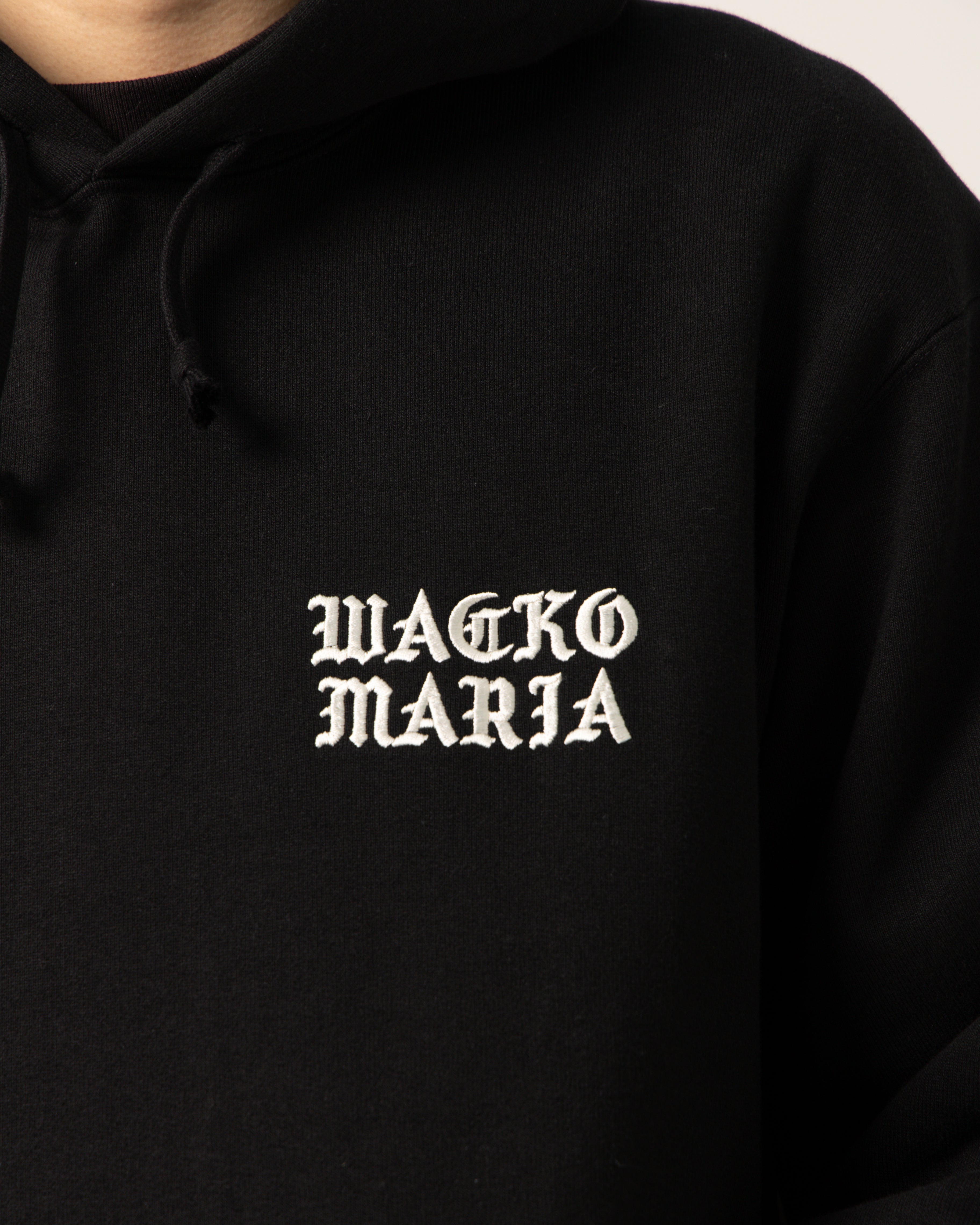 Wacko Maria Heavy Weight Pullover Hooded Sweat | Black