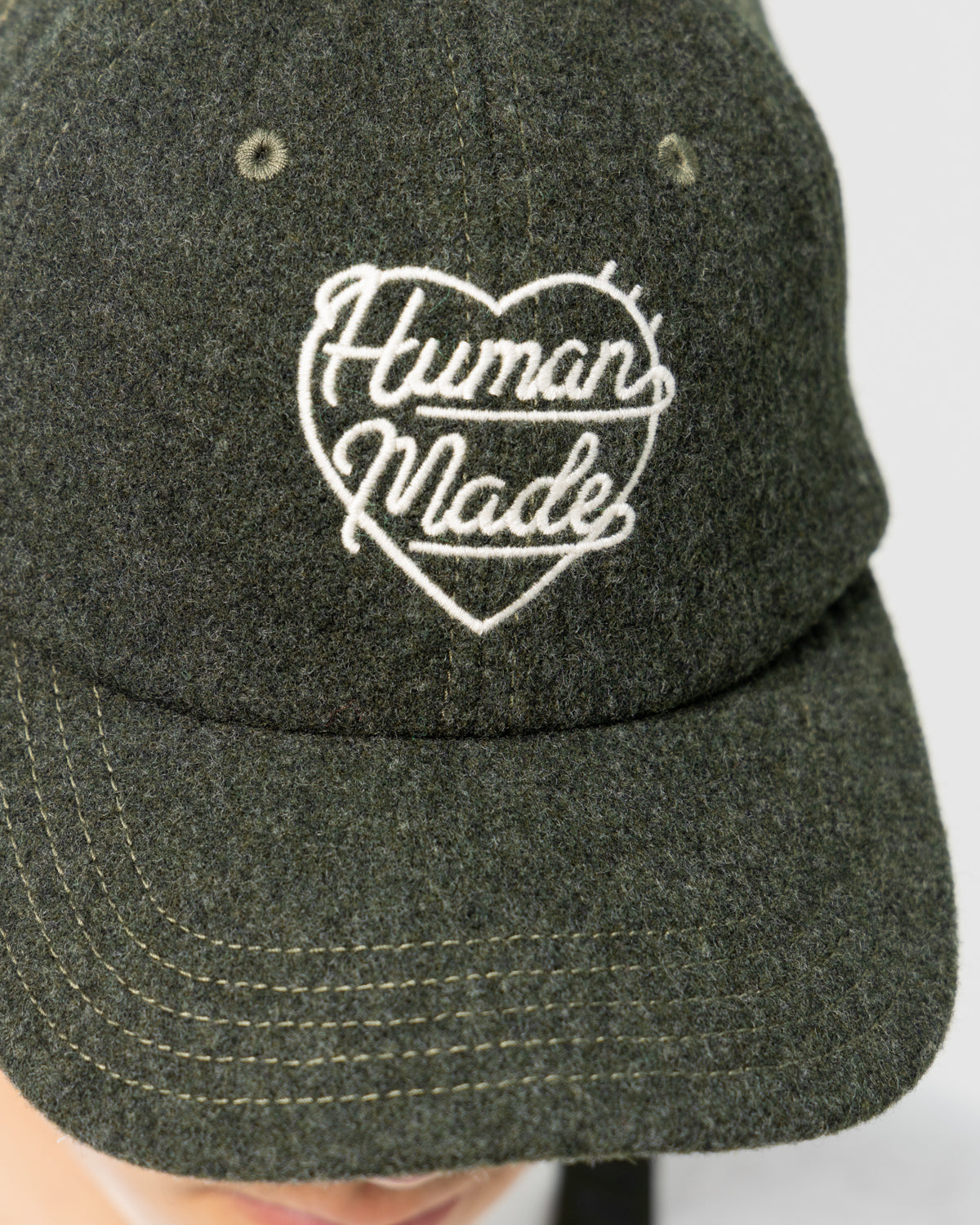 Human Made 6 Panel Wool Cap | Green