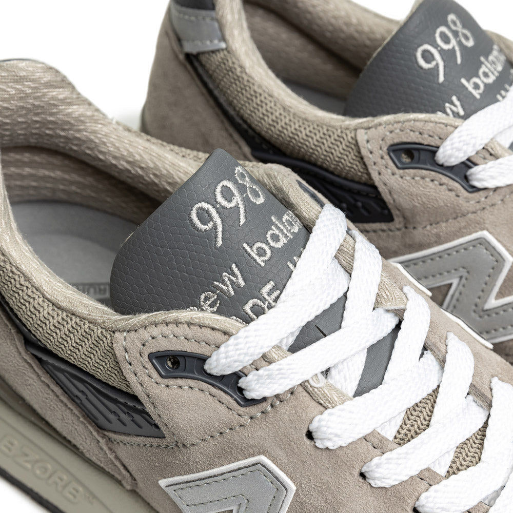 New Balance 998 Made In USA Core Grey Silver - Main Image