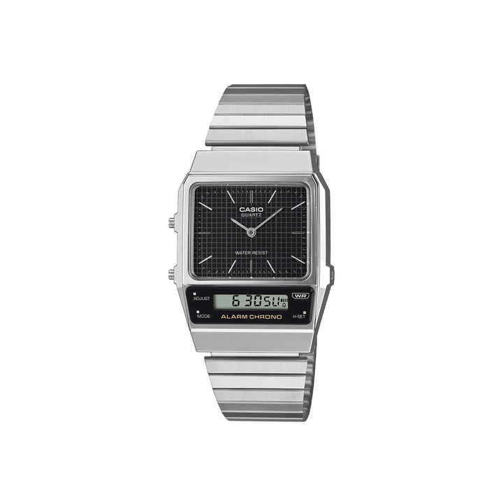 Vintage AQ-800E-1A | Black Stainless Steel