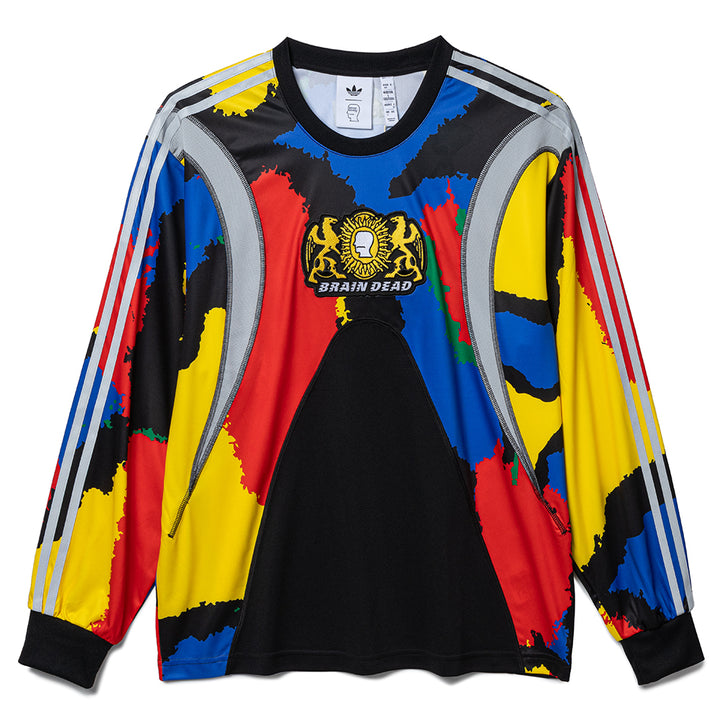 Adidas x Brain Dead L/S Jersey | Black Eqt Yellow