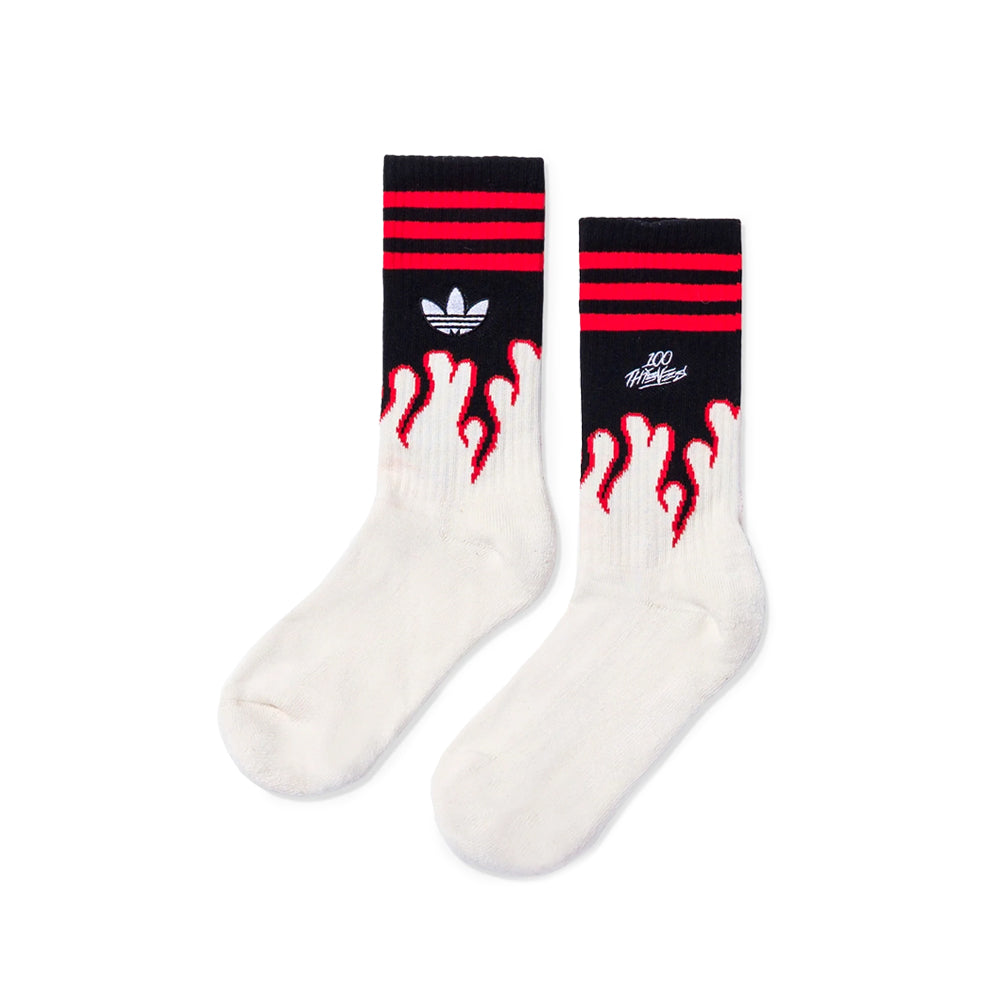 Adidas x 100 Thieves Socks | White Red