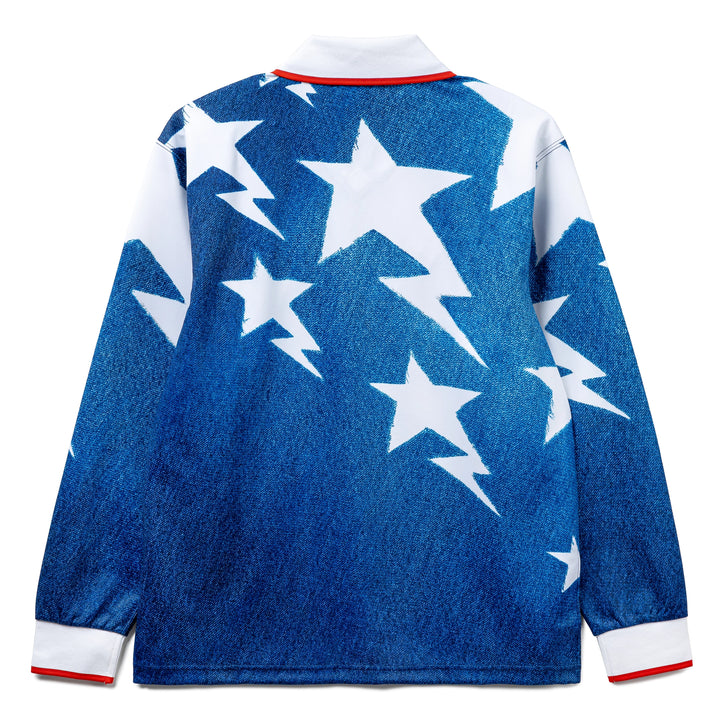 Adidas x Bape L/S Star Jersey | Medium Blue Denim
