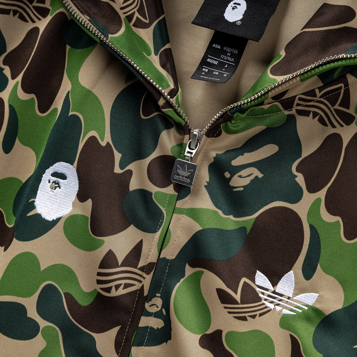 Adidas x Bape Shark Track Hoodie Jacket | Crew Green