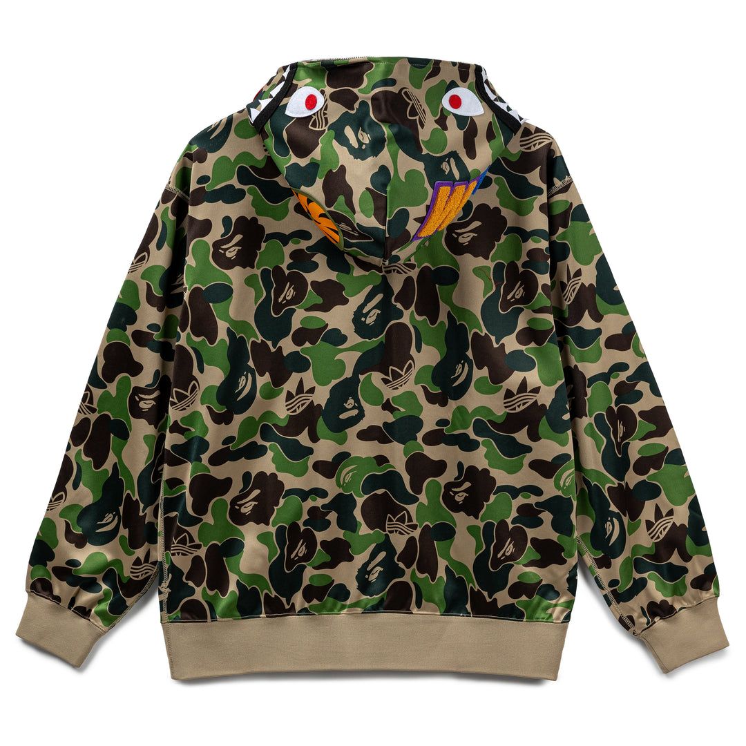 Adidas x Bape Shark Track Hoodie Jacket | Crew Green