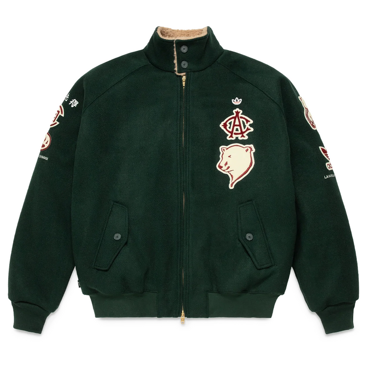 Adidas x CLOT by Edison Chen Varsity Jacket | Green Night