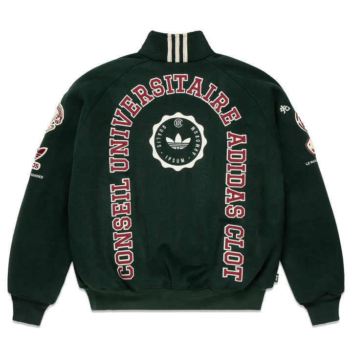 Adidas x CLOT by Edison Chen Varsity Jacket | Green Night