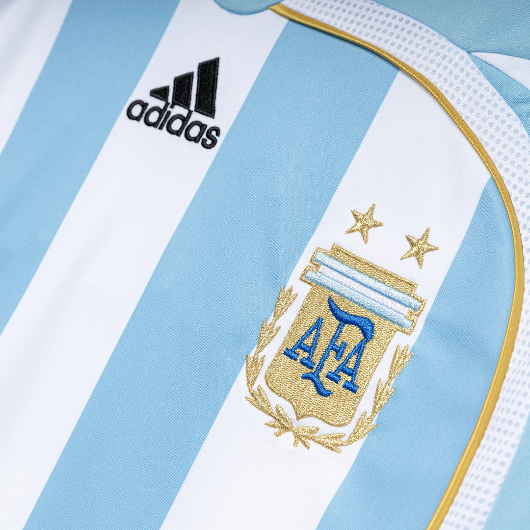 Argentina 06 Home Jersey | White Icey Blue