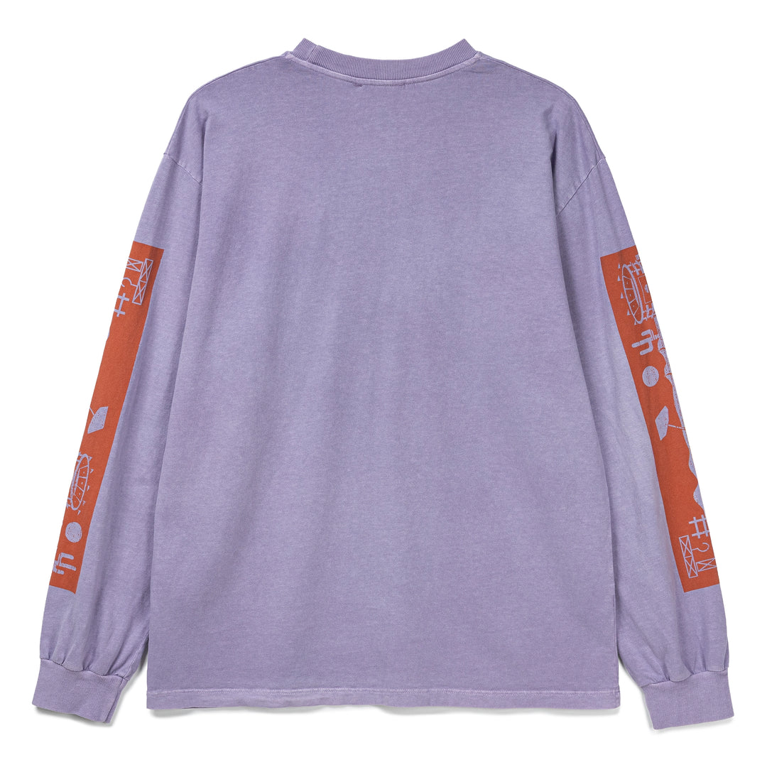 Faded Wingdings L/S Tee | Purple