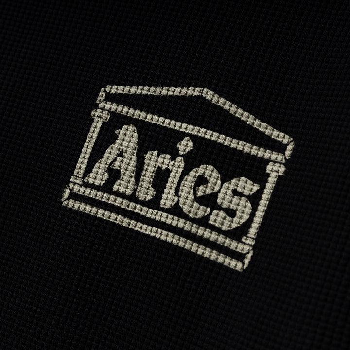 Reversible Temple Waffle L/S Tee | Black