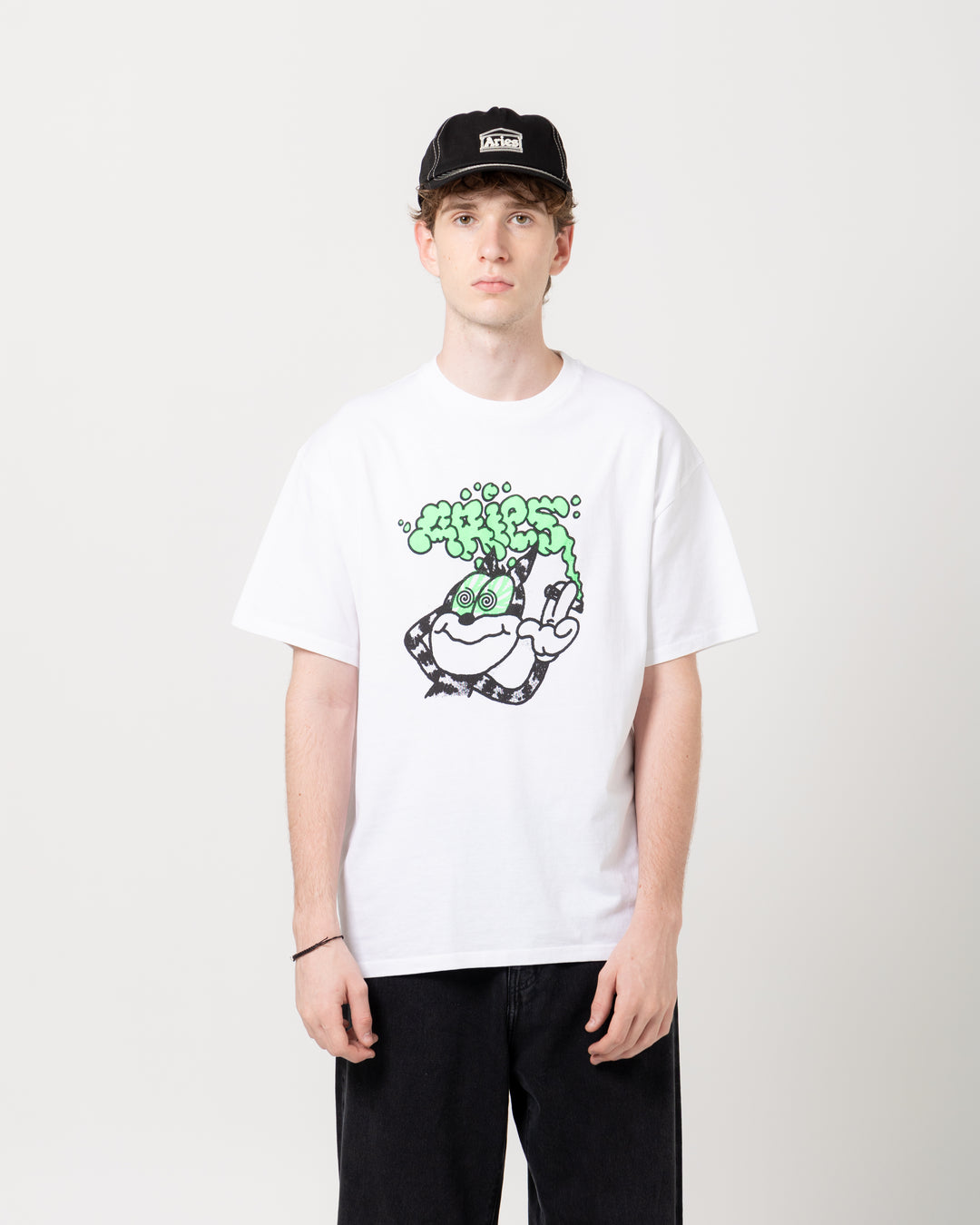 Stoned Cat Tee | White