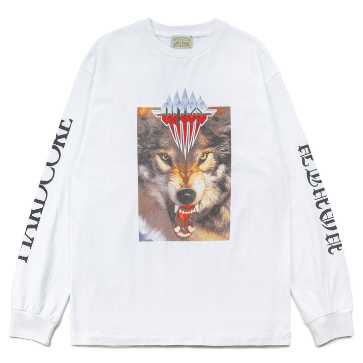 Wolf L/S Tee | White