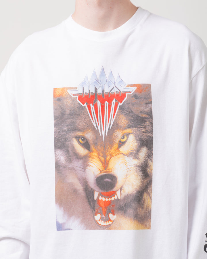 Wolf L/S Tee | White