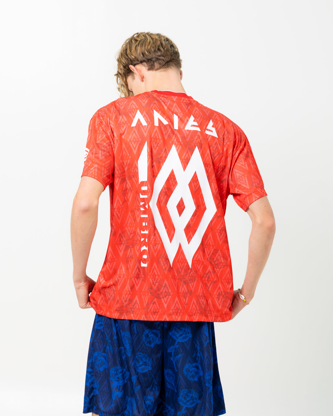 Aries x Umbro Red Roses S/S Football Jersey | Red