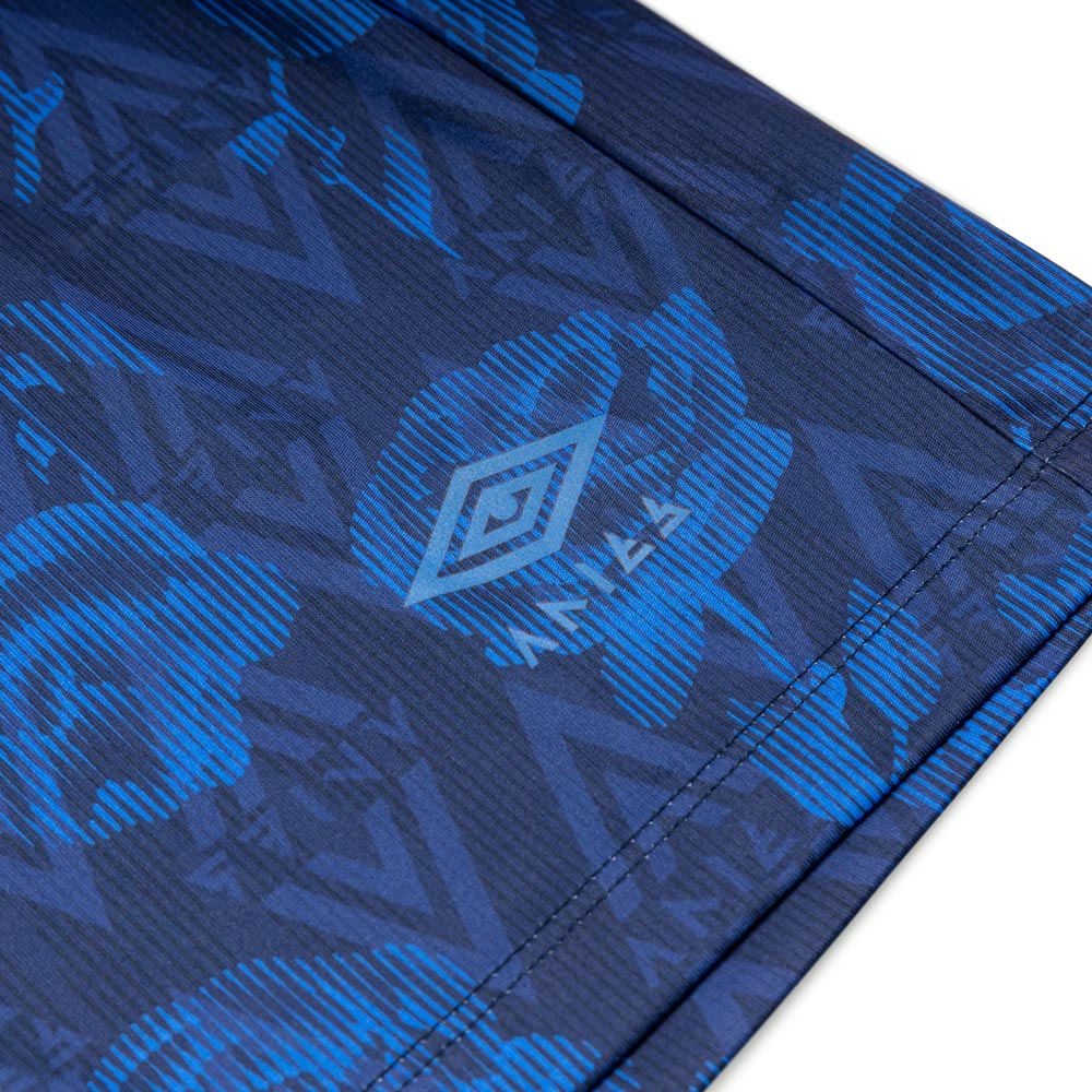 Aries x Umbro Roses Football Shorts Blue - Main Image