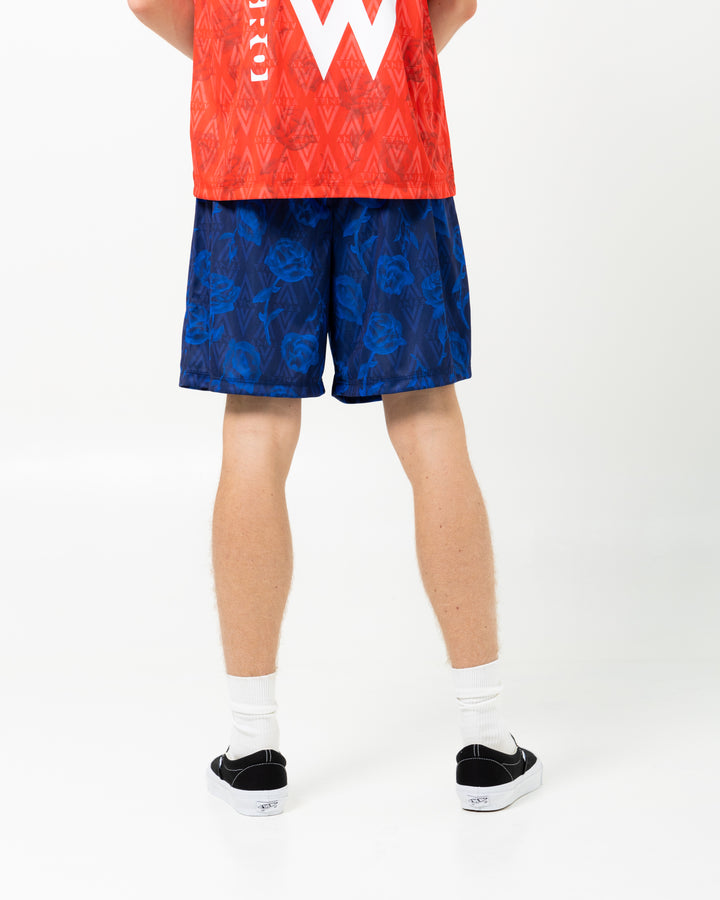 Aries x Umbro Roses Football Shorts | Blue