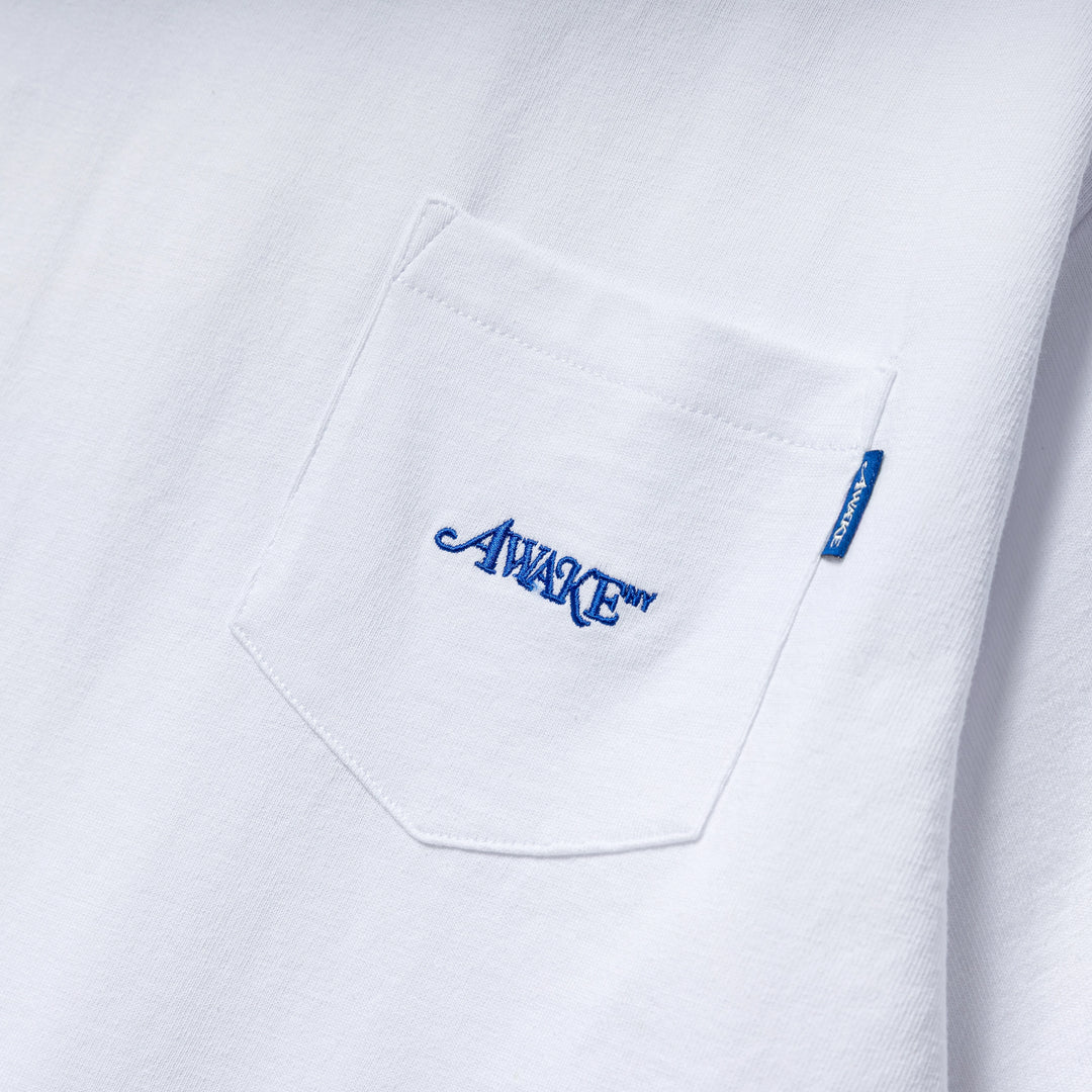 Classic Logo Pocket Tee | White