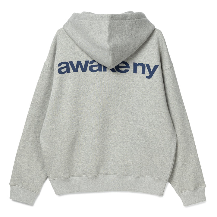 Crown Logo Full Zip Hoodie | Grey