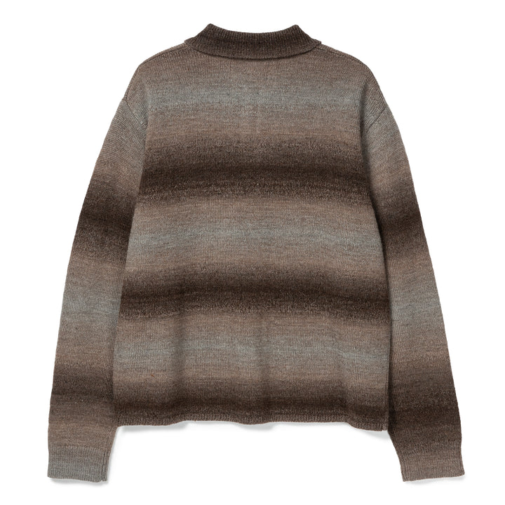 Gradient Knit Polo | Brown