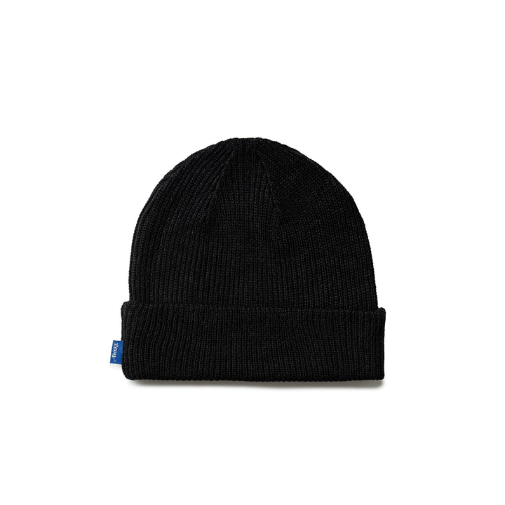 Loose Gauge Knit Beanie | Black