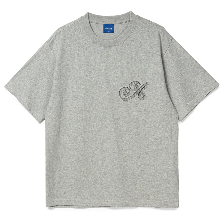 Script Tee | Grey