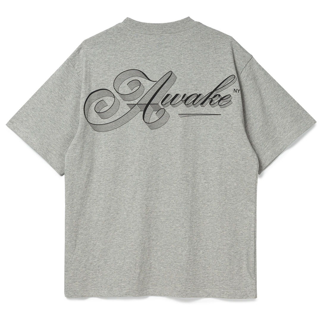 Script Tee | Grey