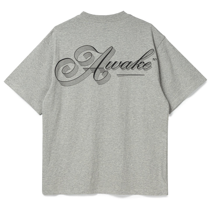 Script Tee | Grey