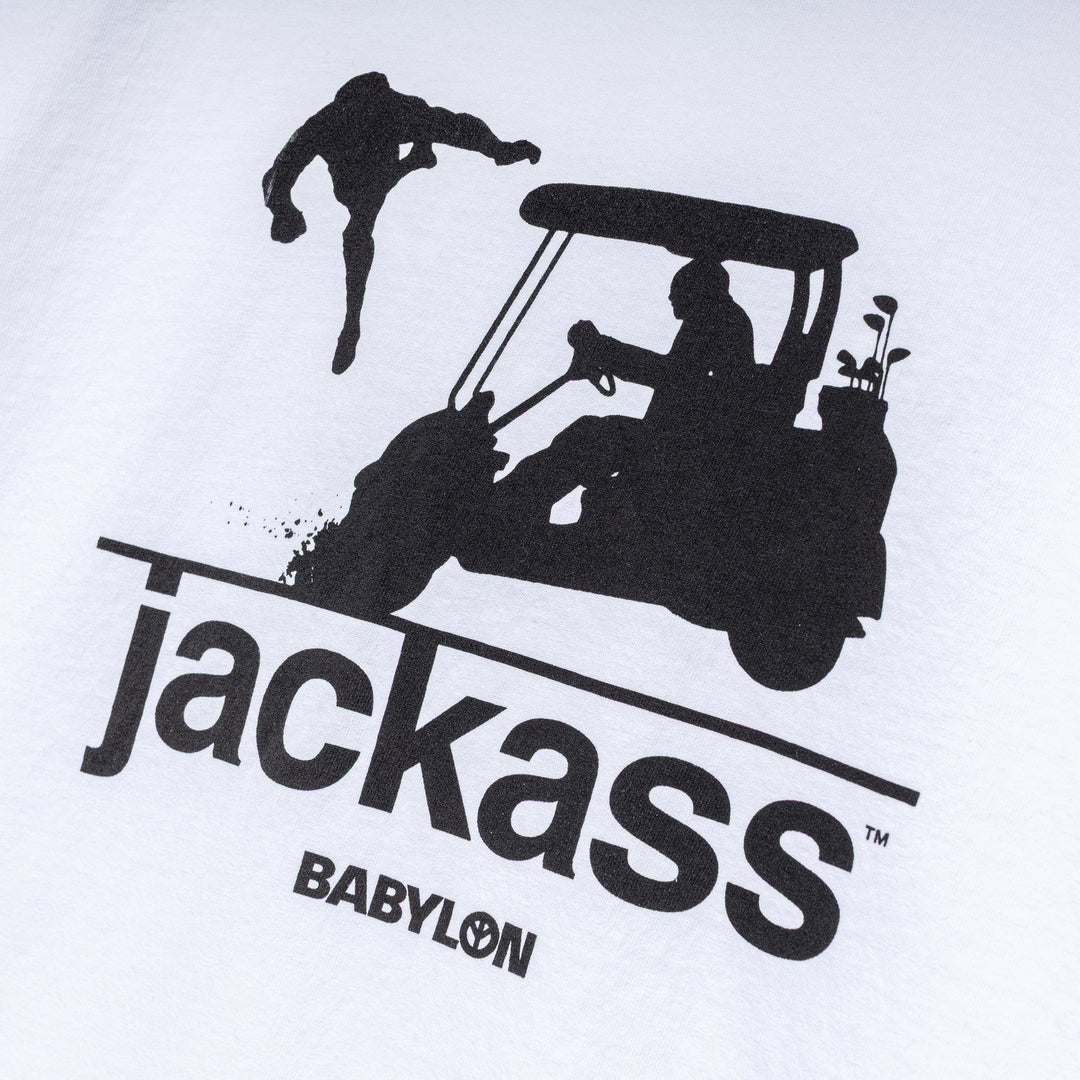 Babylon x Jackass Golf Cart Tee | White