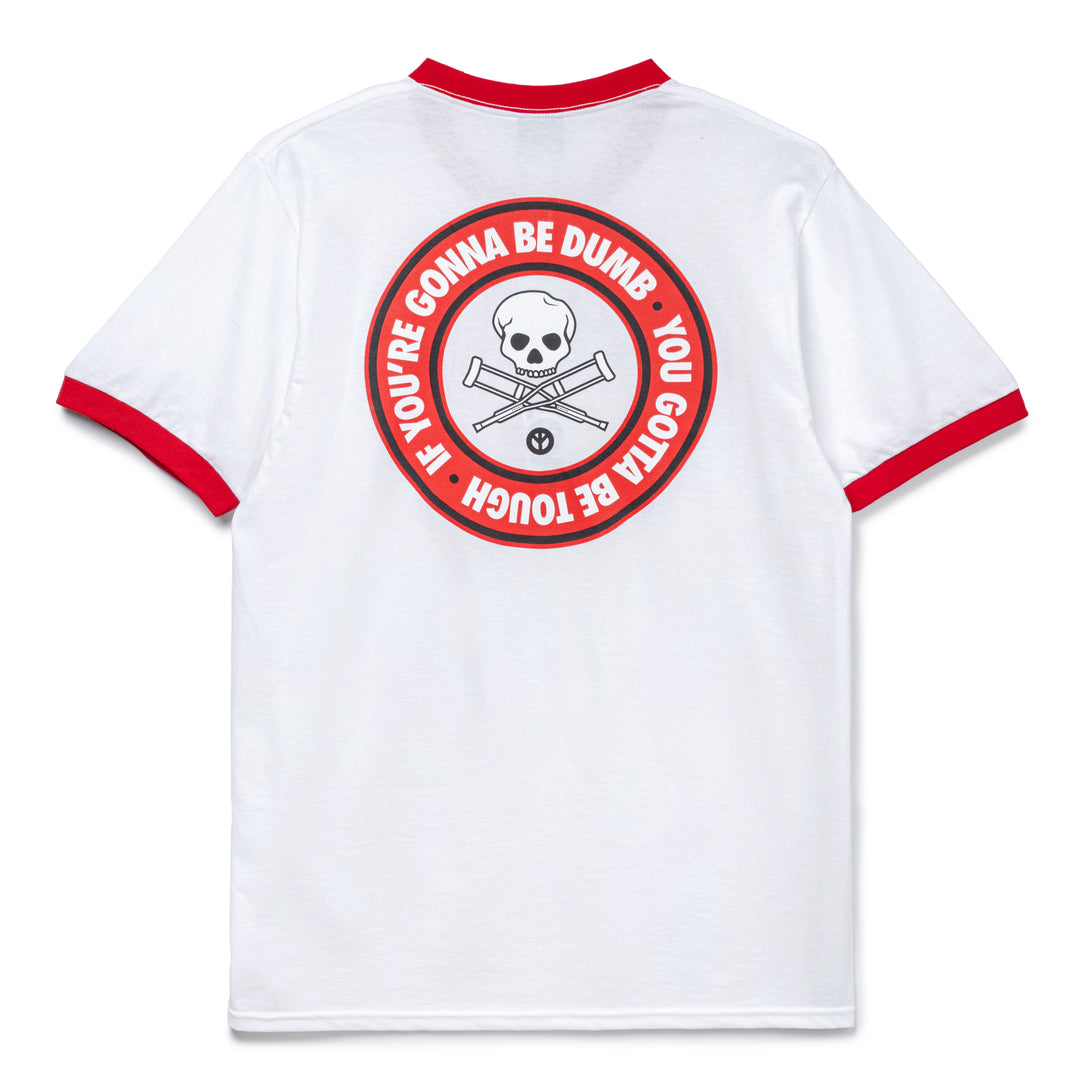 Babylon x Jackass Ringer Tee | White