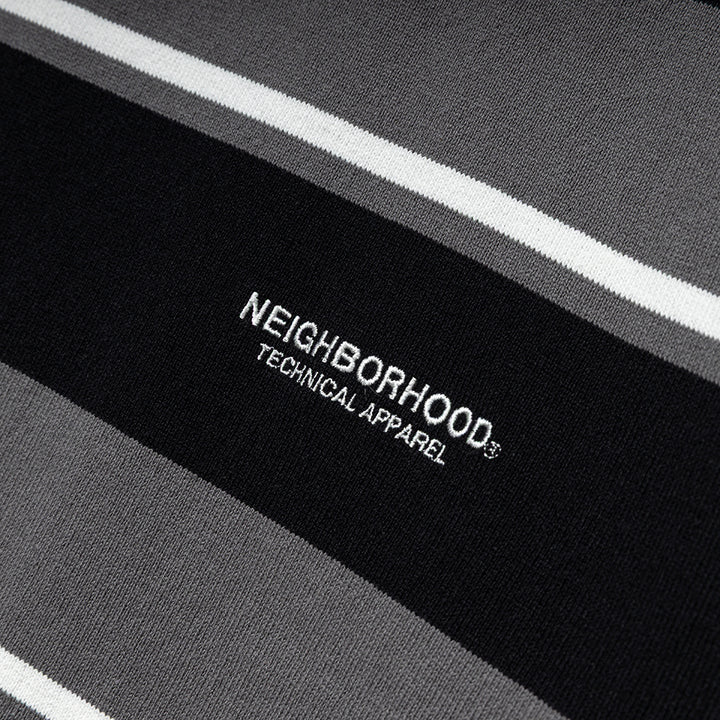 Border L/S Crew Neck | Gray
