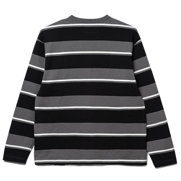 Border L/S Crew Neck | Gray