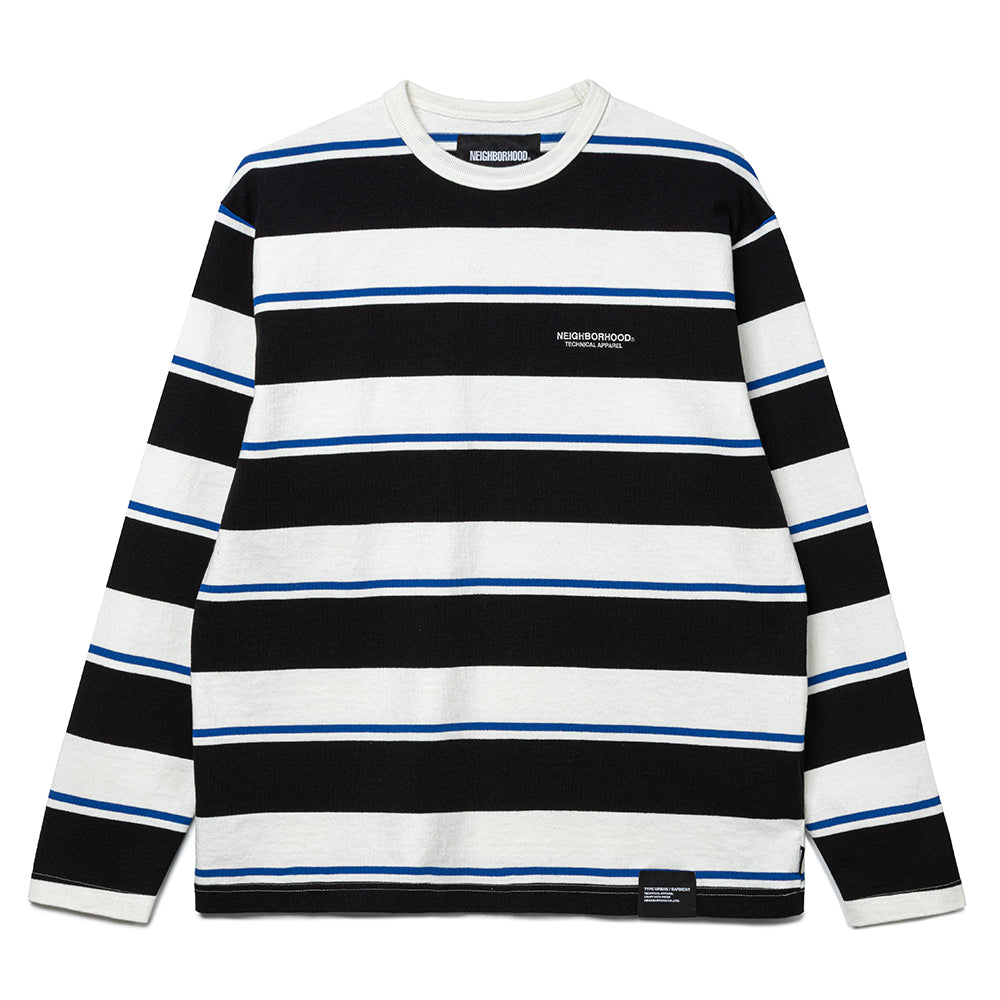 ネイバーフッドBORDER CREW NECK LS 白S 新品 Neighborhood Border L/S Crew Neck | White
