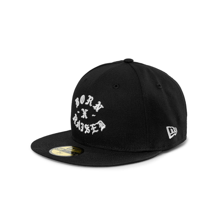 New Era Fitted Rocker Hat | Black White