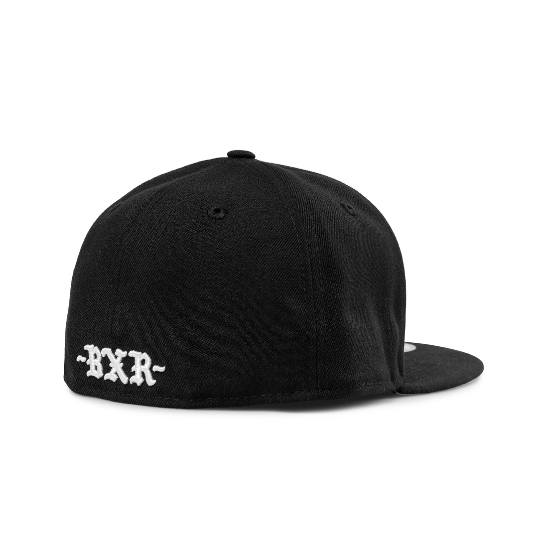 New Era Fitted Rocker Hat | Black White