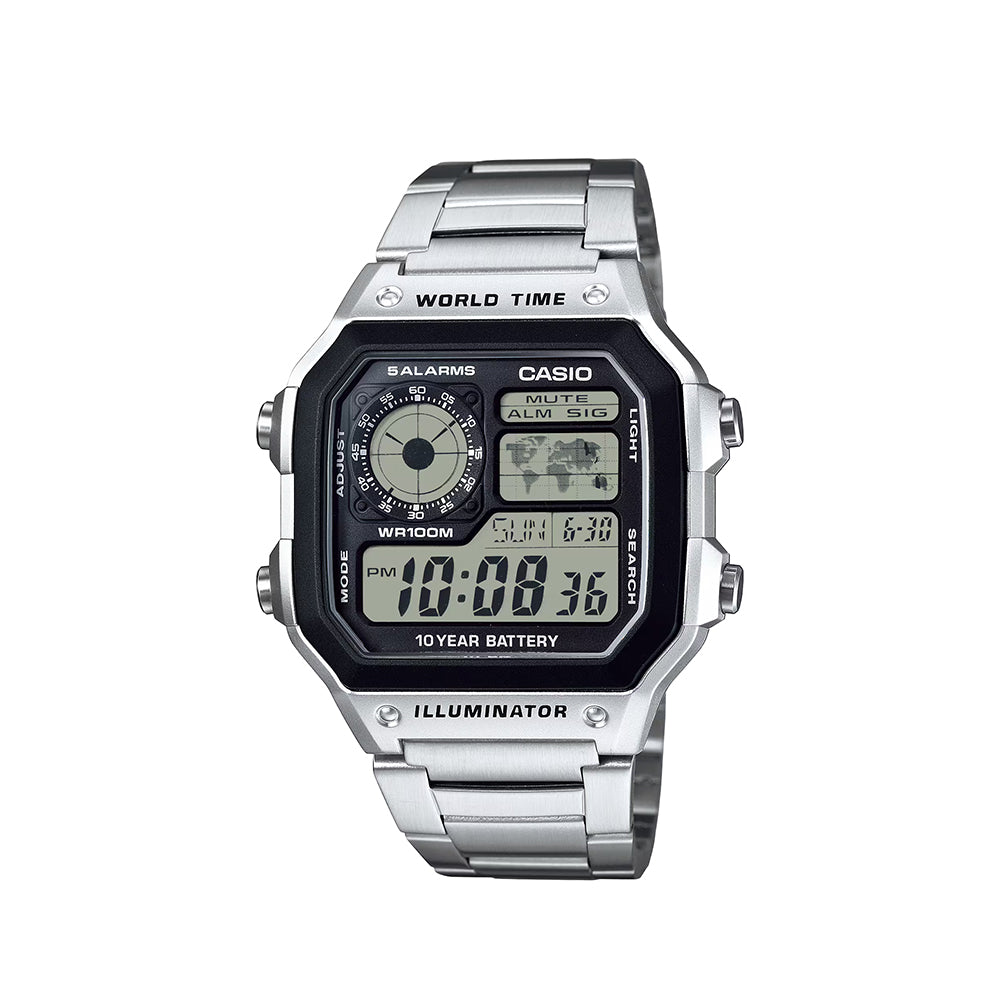 CASIO Digital AE-1200WHD-1AV | Silver