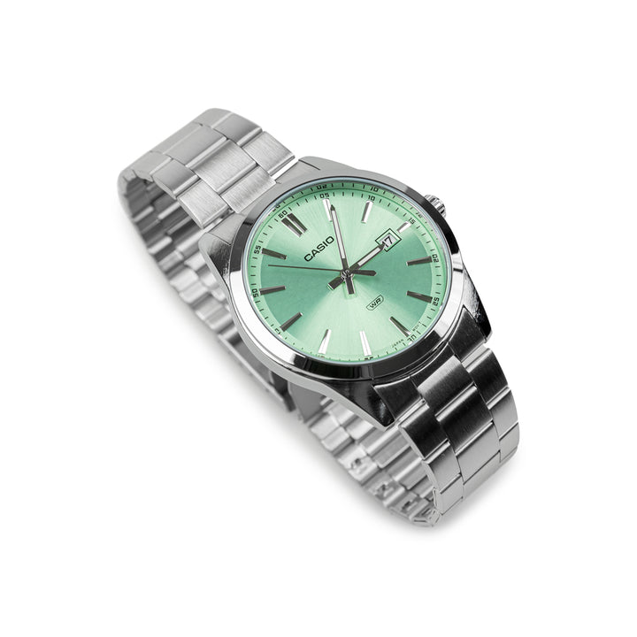 CASIO Standard MTP-VD03D-3A2 | Silver Green