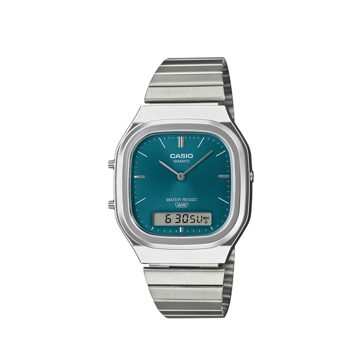 Casio Vintage AQ-240E-3A | Silver Green