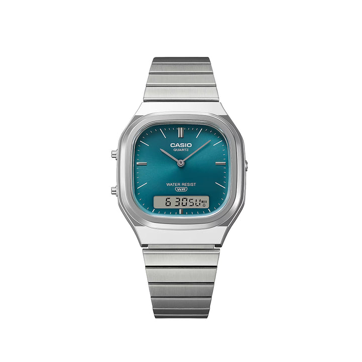 Casio Vintage AQ-240E-3A | Silver Green