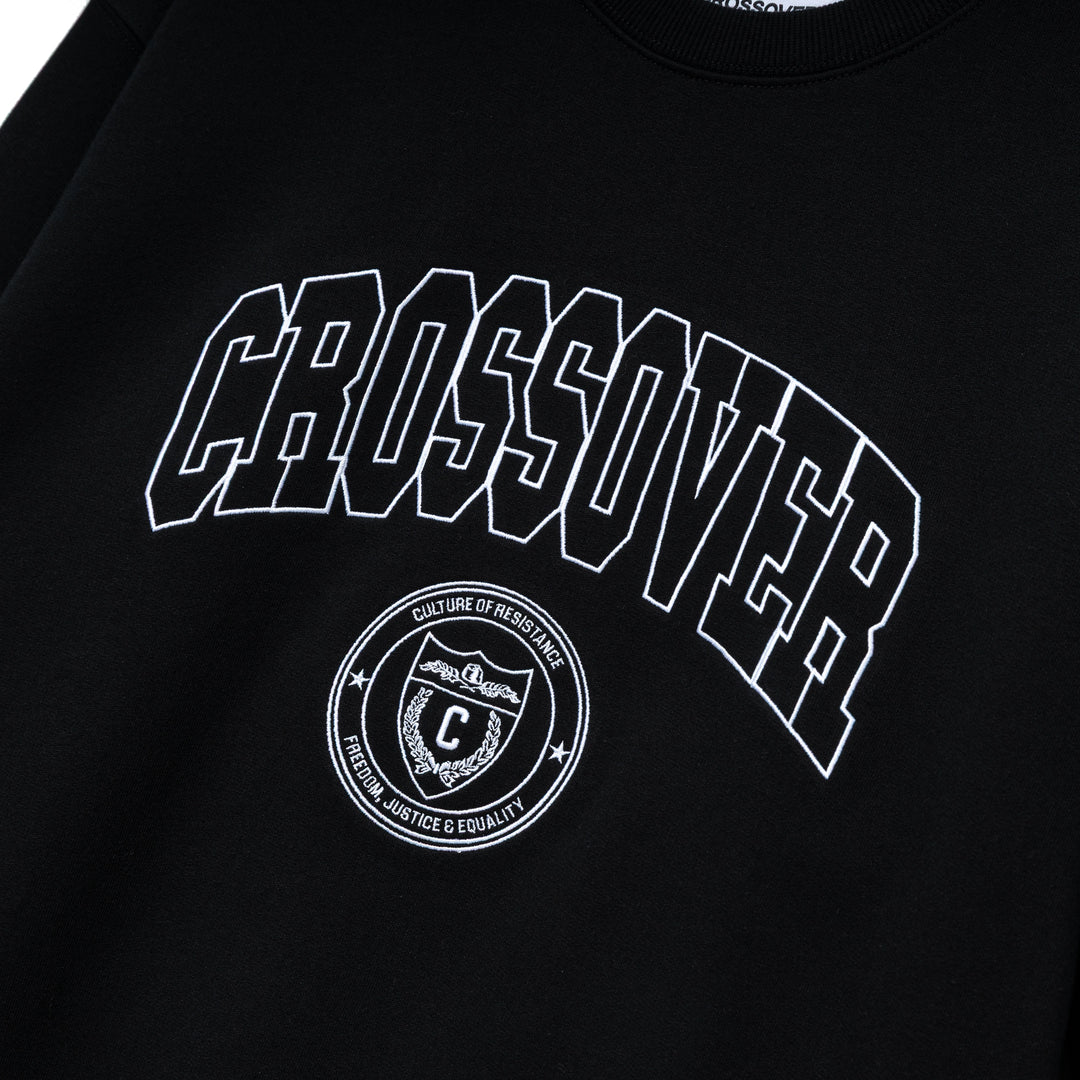 CROSSOVER "Culture of Resistance" Crewneck Sweatshirt | Black