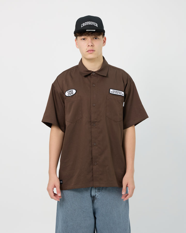 Patches Shirt | Brown